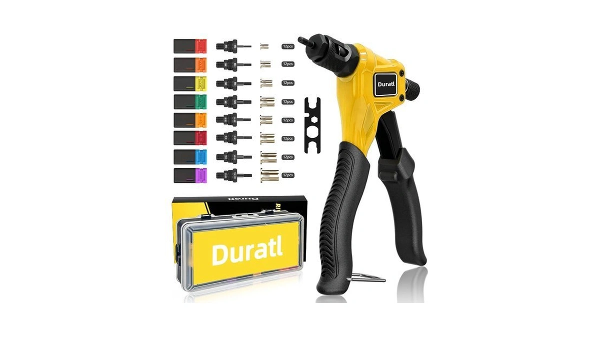 Duratl 8" Rivet Nut Tool Kit With 8 Mandrels &