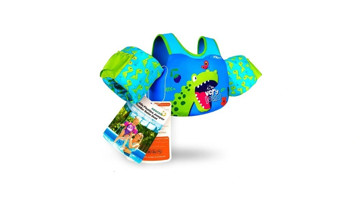 Aeocoo Puddle Float Jumper For Kids 20-30 Pounds, 18months-2years, Dinosaur