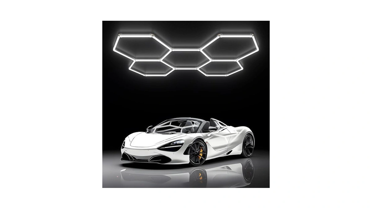 X-litall Hexagon Garage Lights - Hexagon Led Lights, 5 Pack