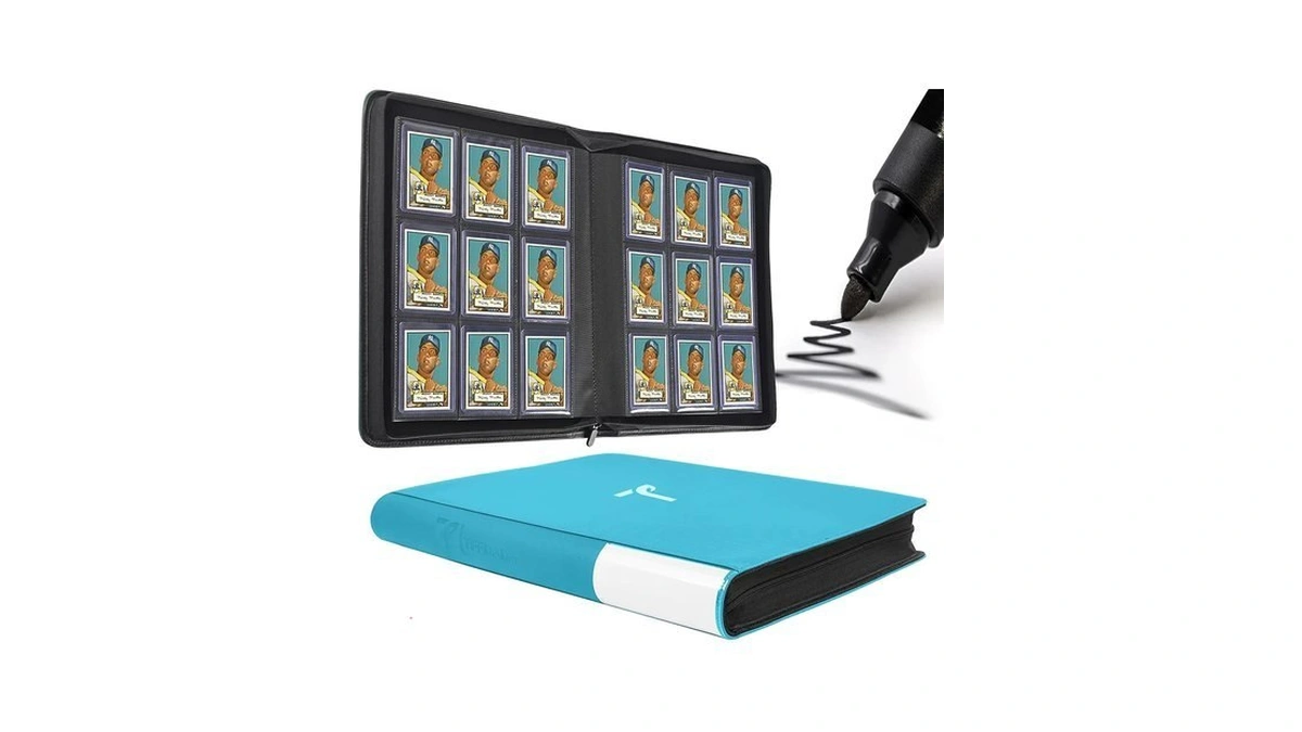 Tiffdada Top Loader Binder 9 Pocket, Holds 360+ Cards In