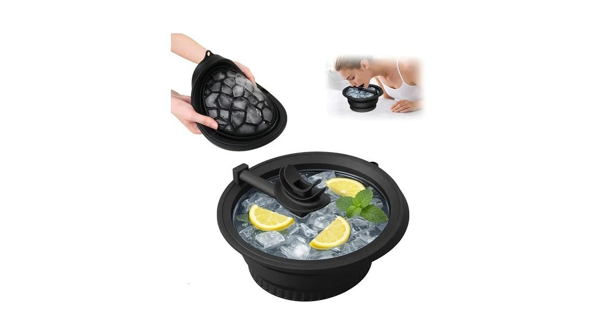 Cold Ice Bath,with Built-in Ice Tray, Breathing Tubes & Nose