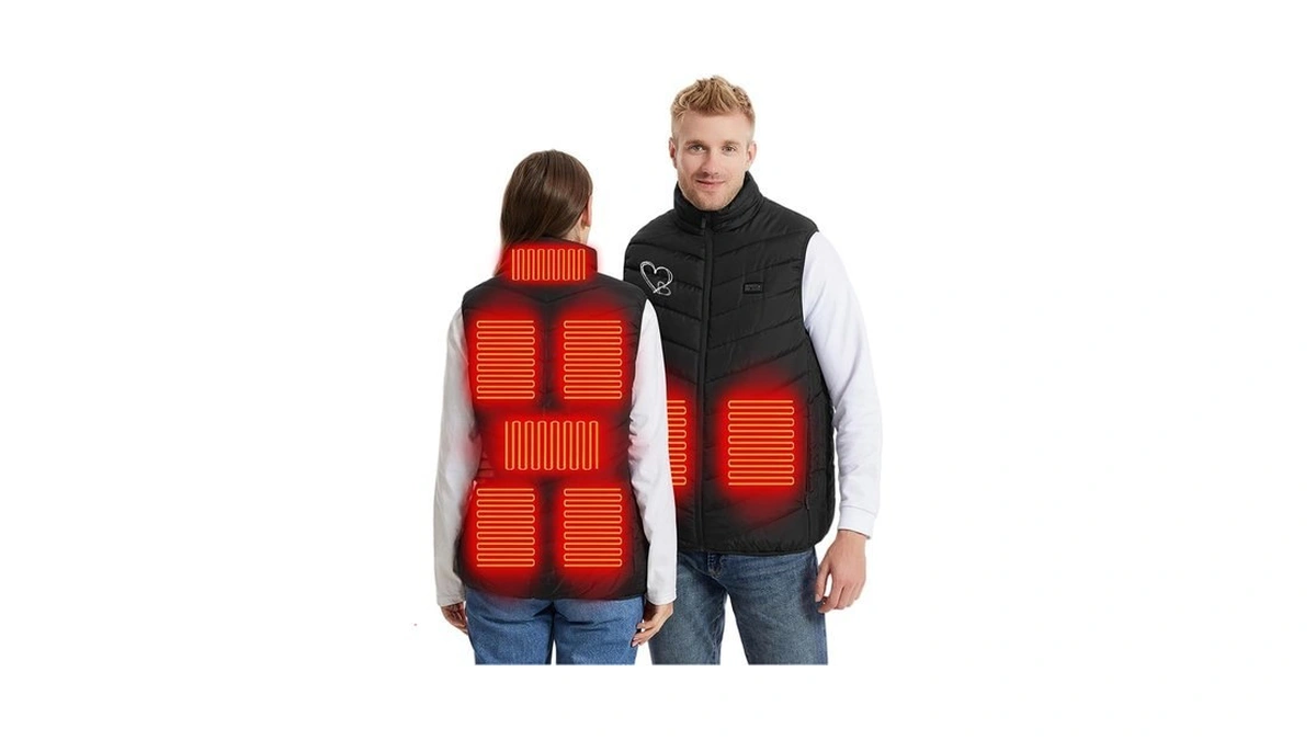 Rkwins Heated Vest For Men Women Winter Sleeveless Zip Up