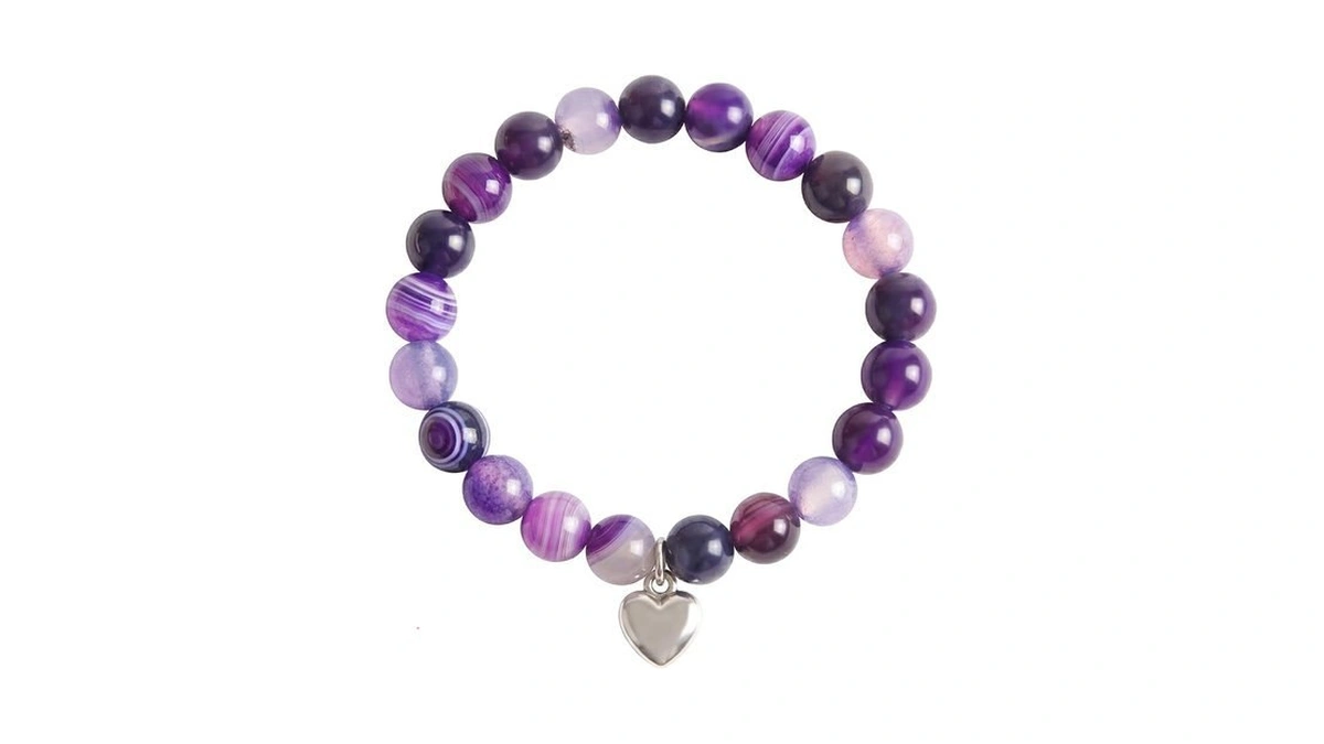 Tessalyn Sweet Heart Natural Stone Beaded Bracelet For Women, Birthday