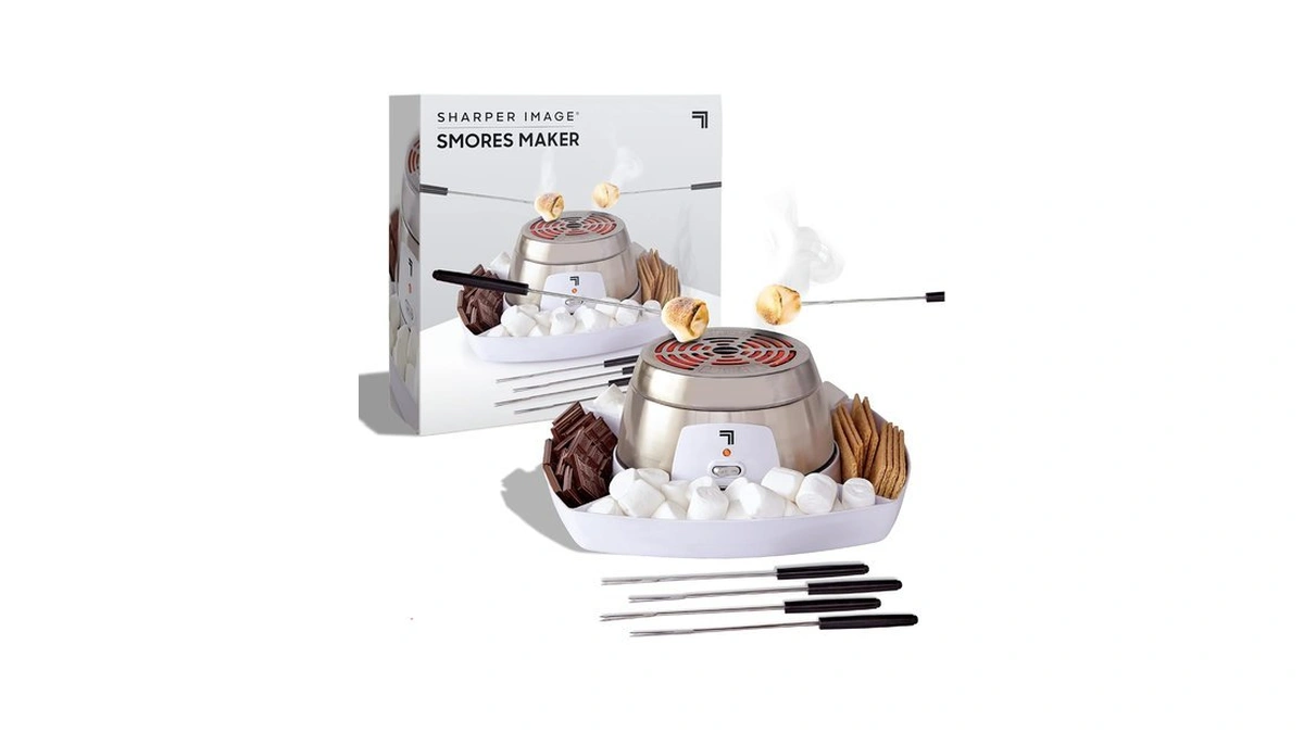Sharper Image Electric Tabletop S'mores Maker For Indoors, 6-piece Set,