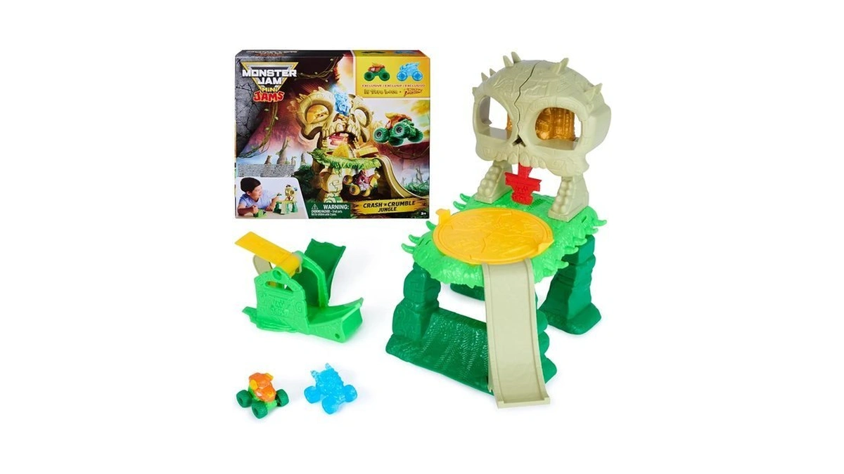 Monster Jam Mini Jams Crash & Crumble Skull Escape Monster