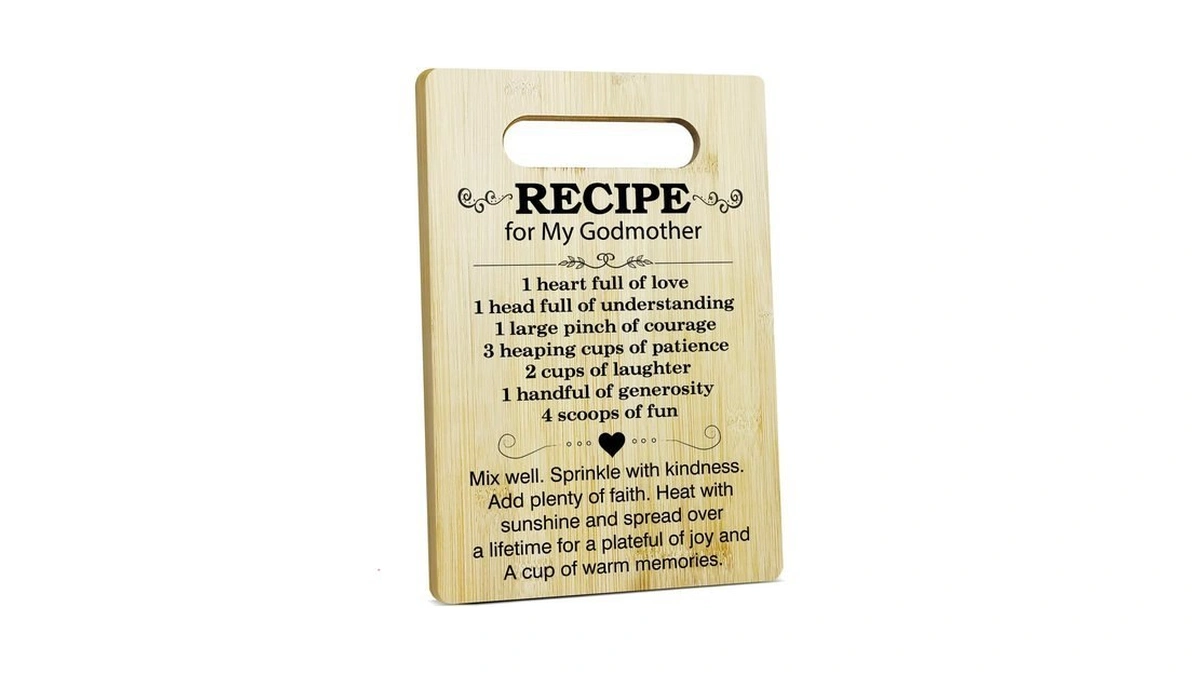 Godmother Gift Cutting Board, Gifts For Mother's Day Chopping Board,