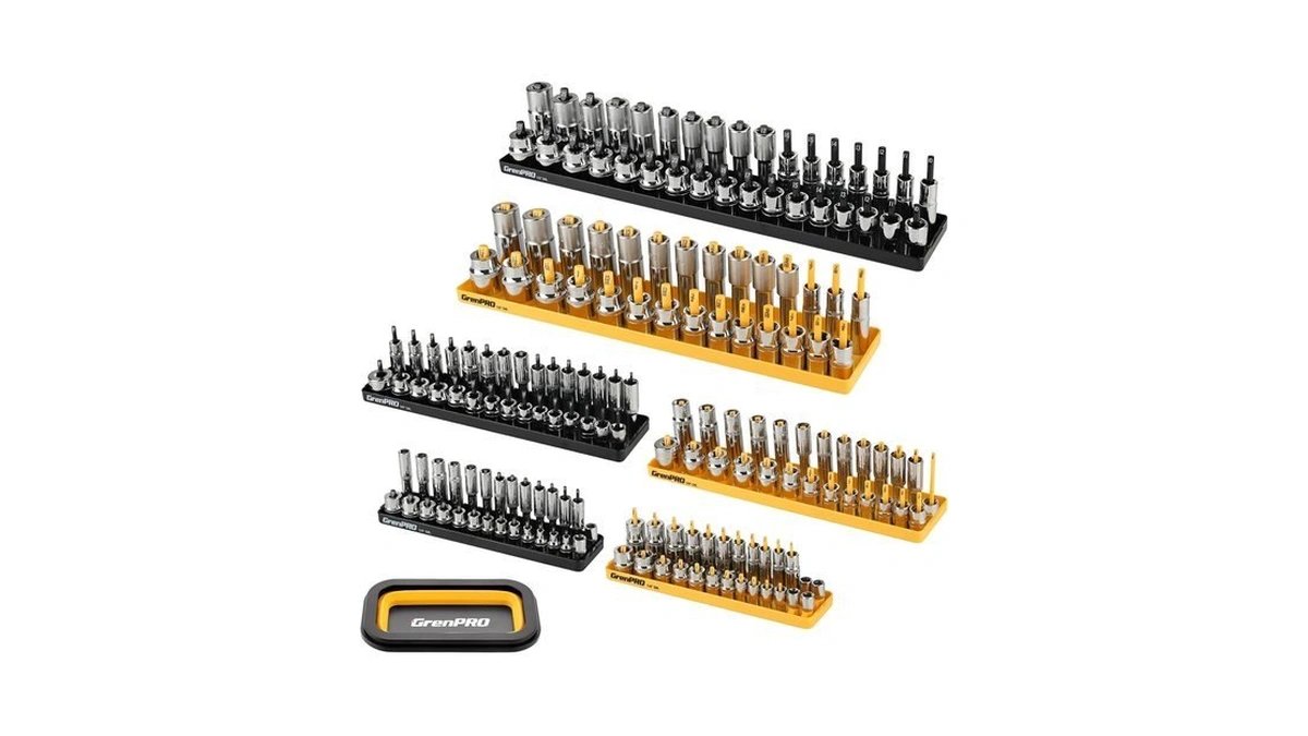 Grenpro 7pcs Socket Organizer Tray Set With Mini Folding Tray