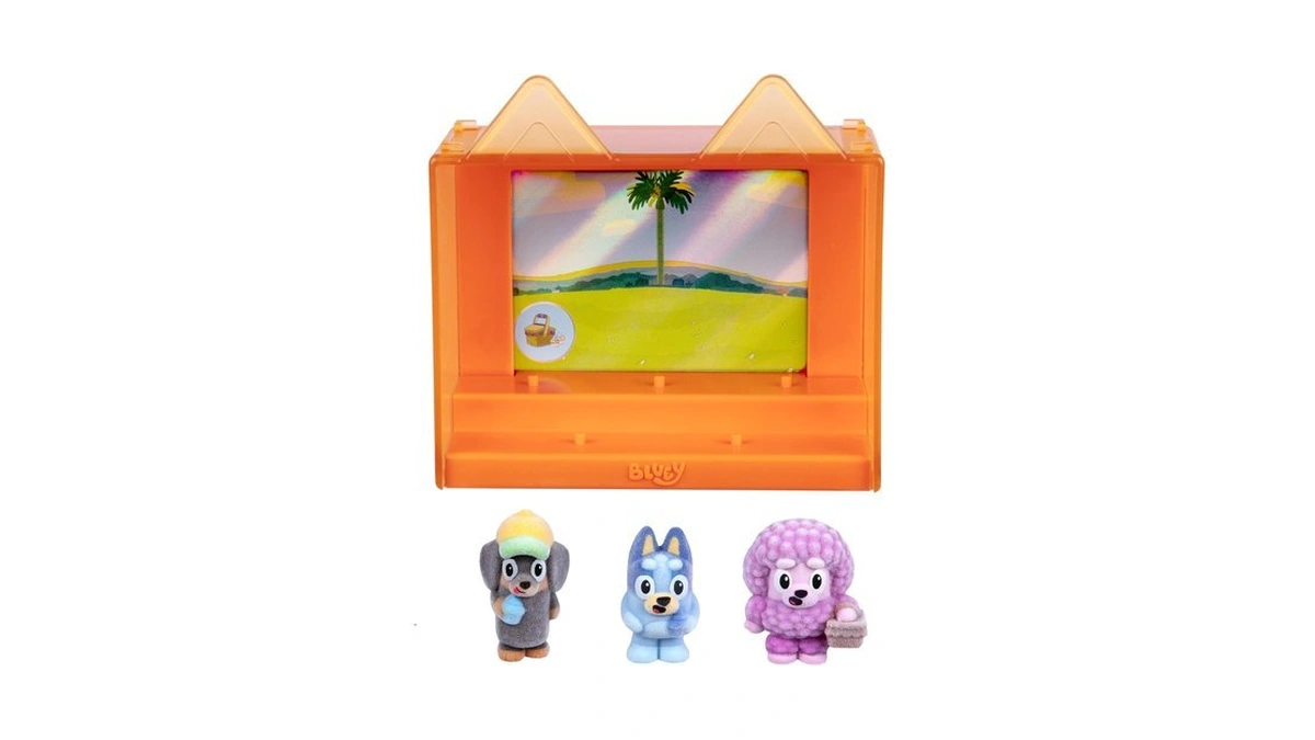 Bluey Fuzzies Episode Pack: Shadowlands, 3 Flocked Figures