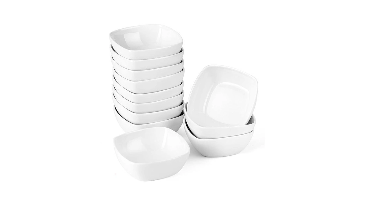 Malacasa 5 Oz Porcelain Dip Bowls Set, 12 Pack Small
