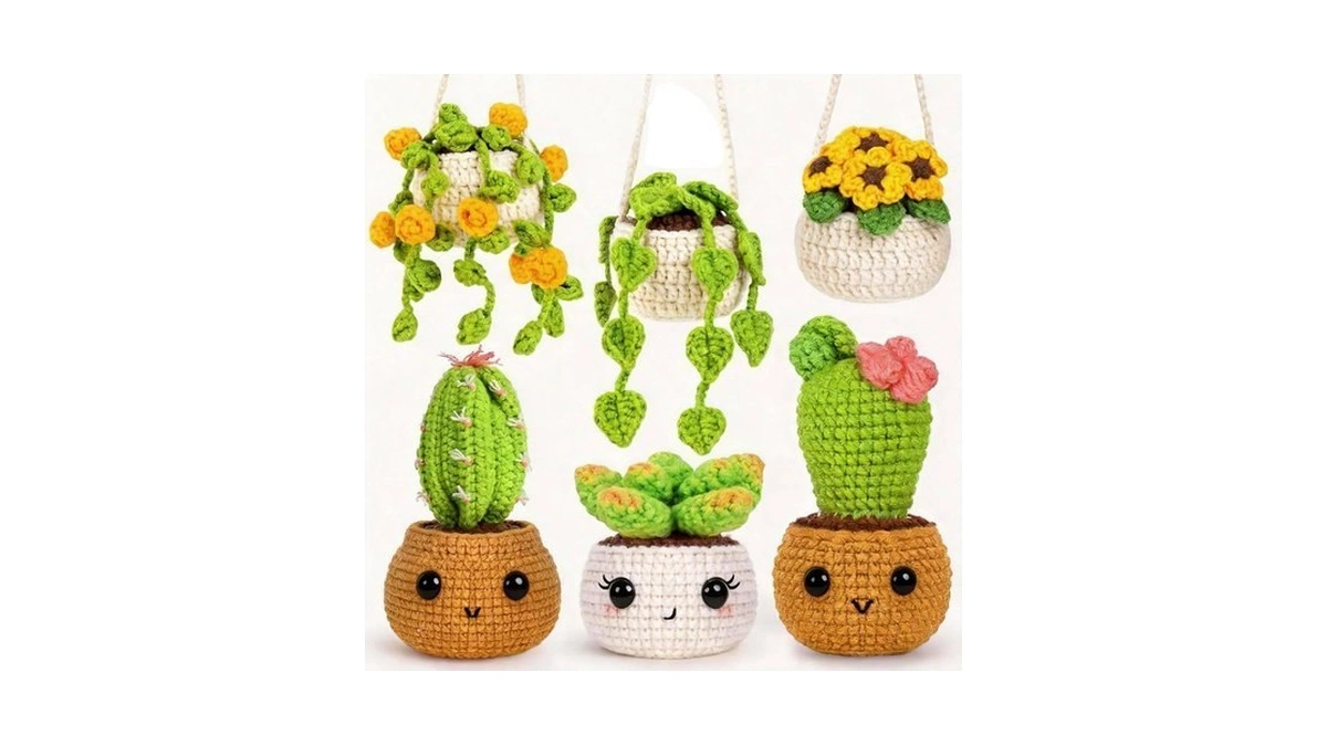 Sewkitta Crochet Kit For Beginners, Crochet Starter Kit W Step-by-step