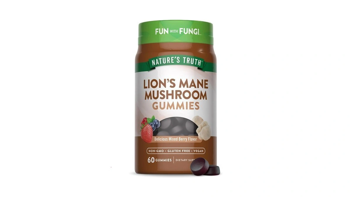 Nature's Truth Lion's Mane Gummies For Adults | 60 Count