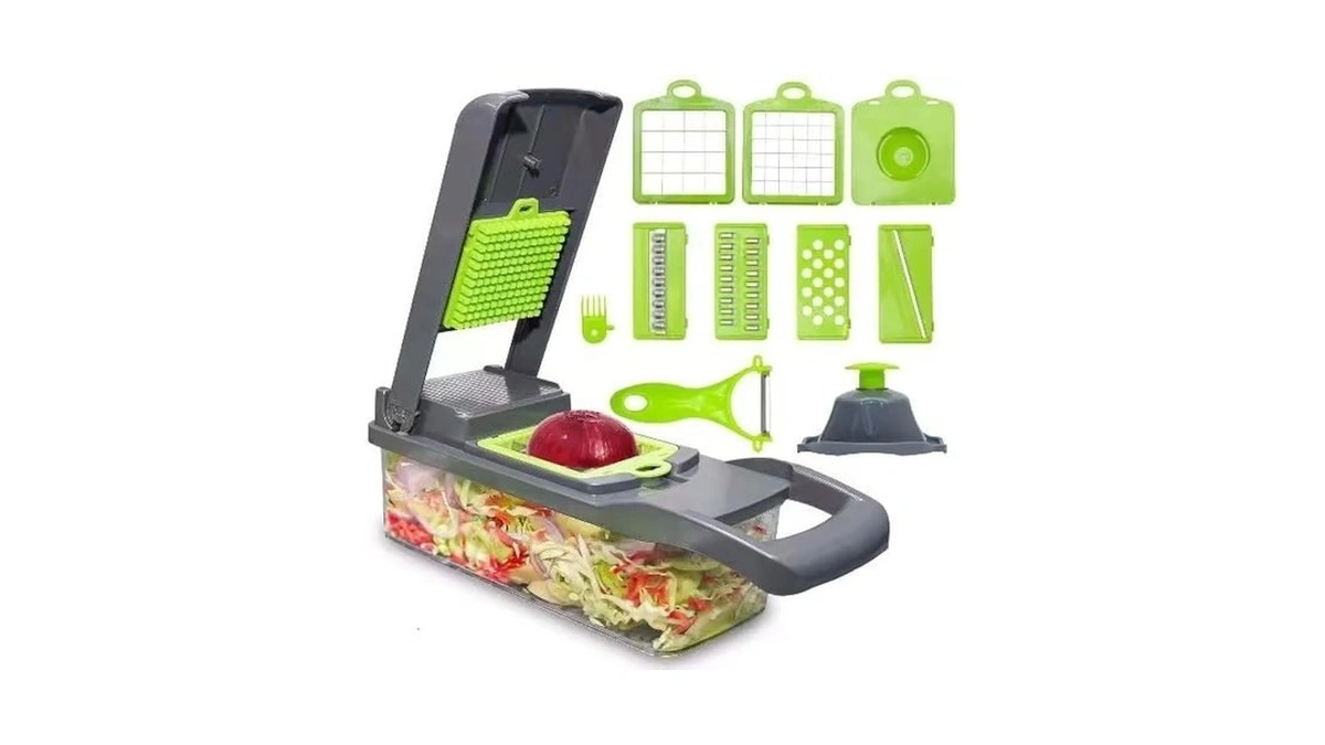 Lslcqw Vegetable Chopper: 16 In 1 Food Chopper - Onion