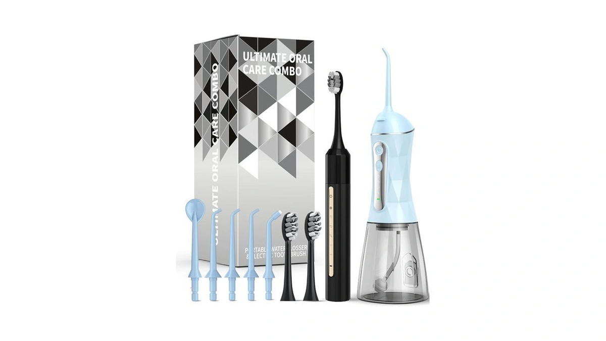 Lumivoid Water Flosser And Electric Toothbrush Combo,2-1 Oral Clean Kit,