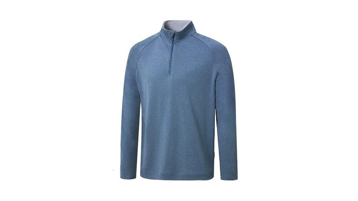 Frevontica Men's Quarter Zip Mock Neck Golf Pullover Moisture Wicking