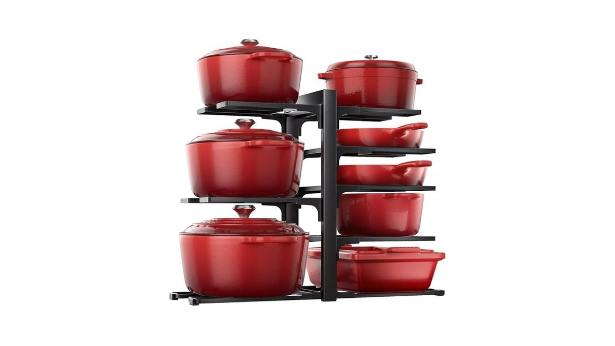 Ordora Pots And Pans Organizer Under Cabinet 15.8", 8-tier Adjustable