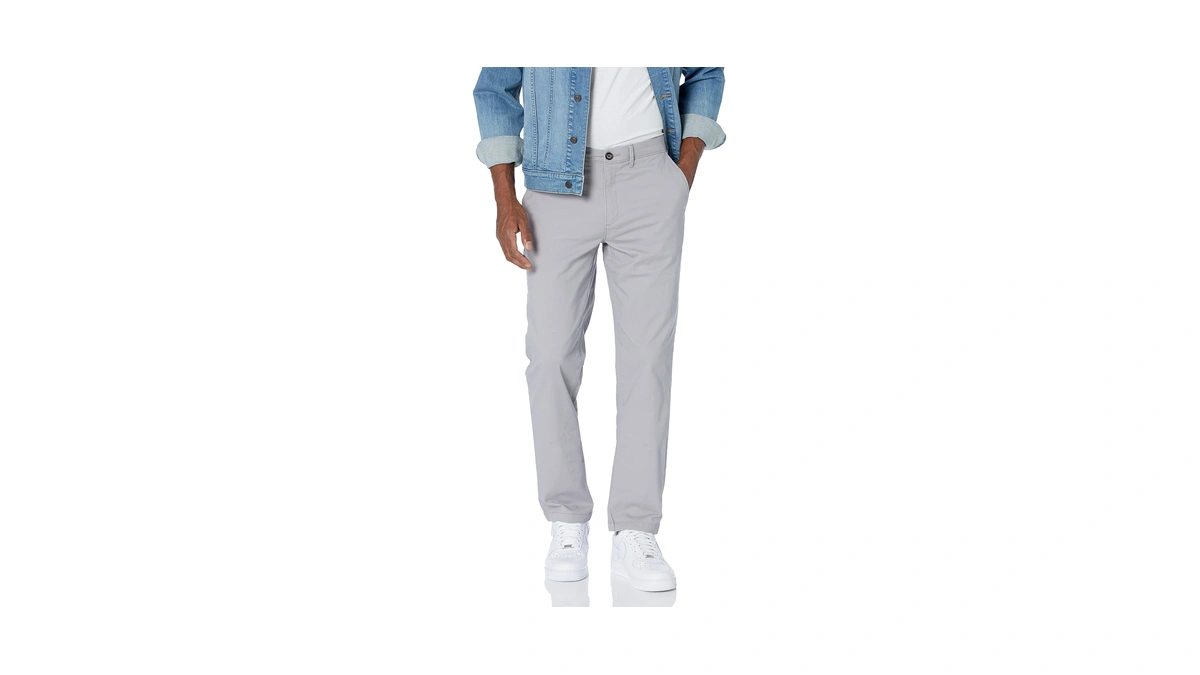 Amazon Essentials Men's Skinny-fit Broken-in Chino Pant Pants, -light Grey,