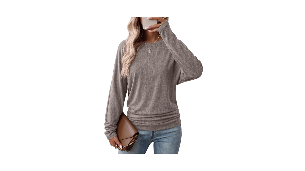 Womens Long Sleeve Shirts Fall Sweaters Business Casual Tops Outfits