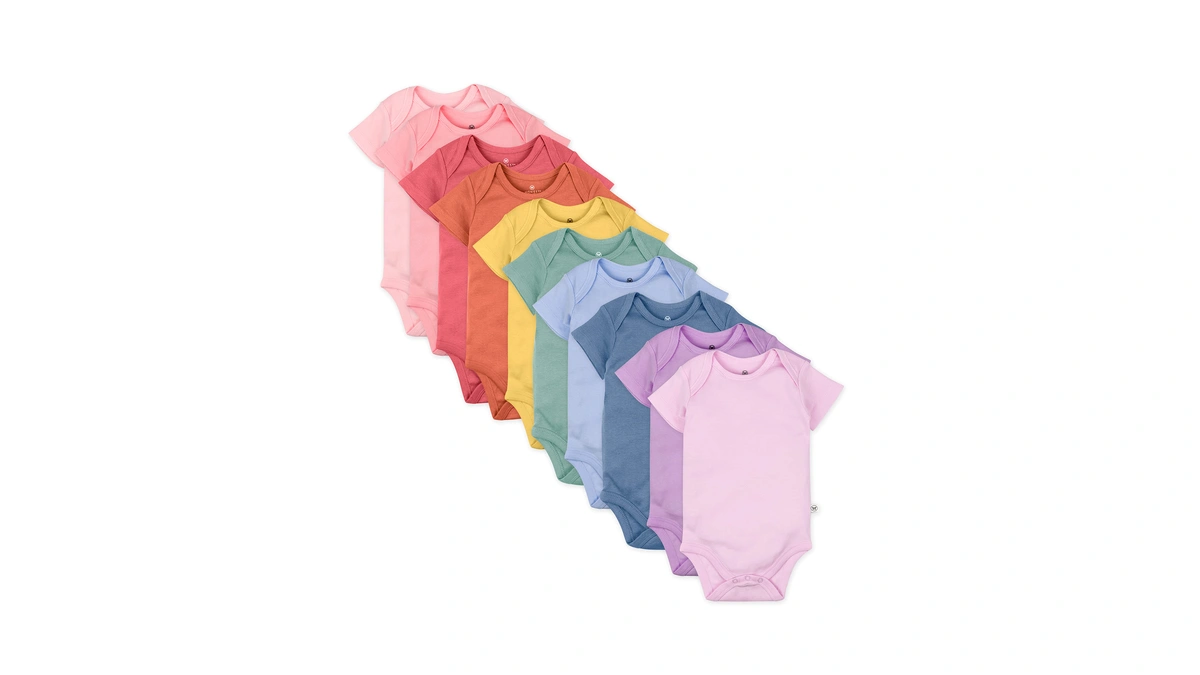 Honestbaby 10-pack Short Sleeve Bodysuits One-piece For Infant Baby Boys,