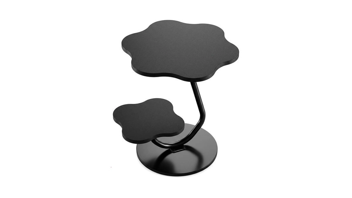 2-tier Flower Shaped Side Table, End Table For Living Room