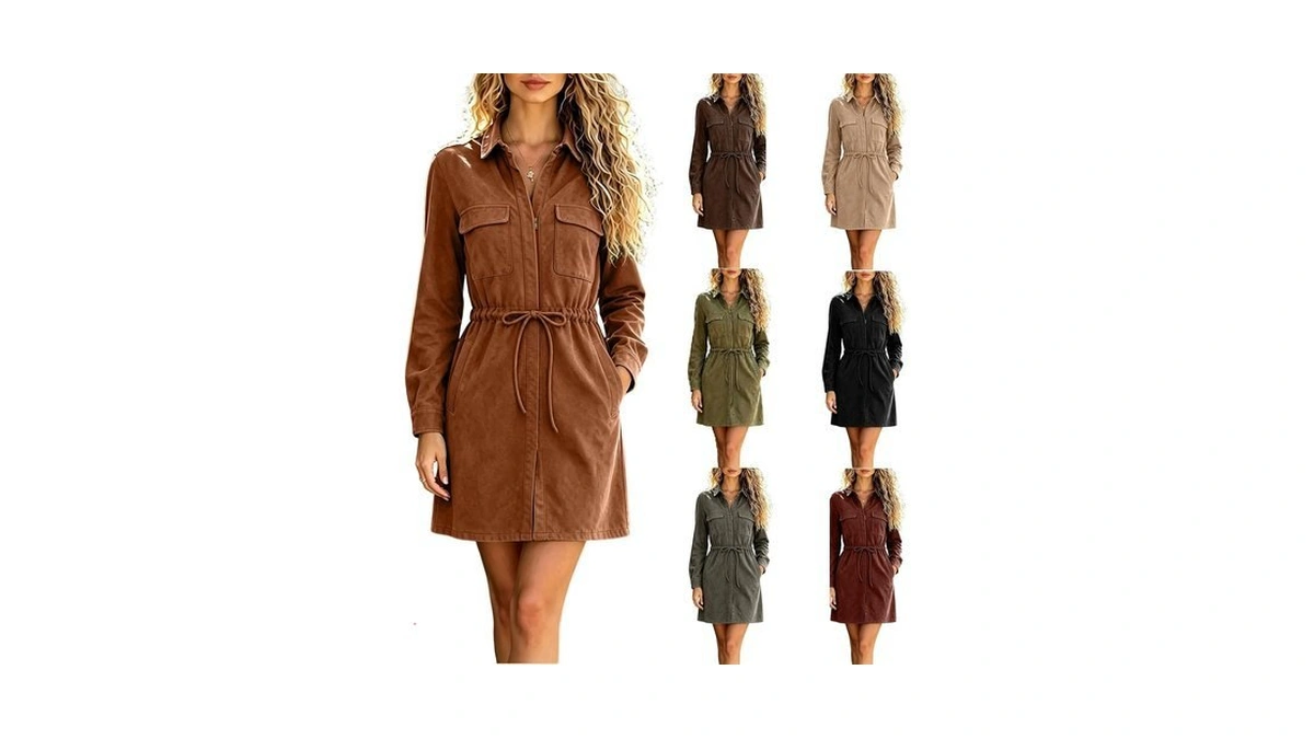 Fall Casual Dresses For Women Faux Suede Dresses To Wear