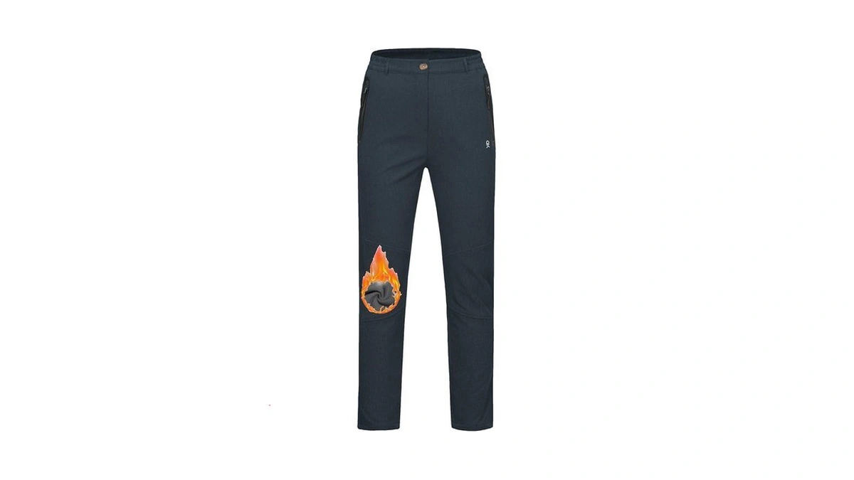 Little Donkey Andy Women's Fleece Lined Waterproof Softshell Pants Black