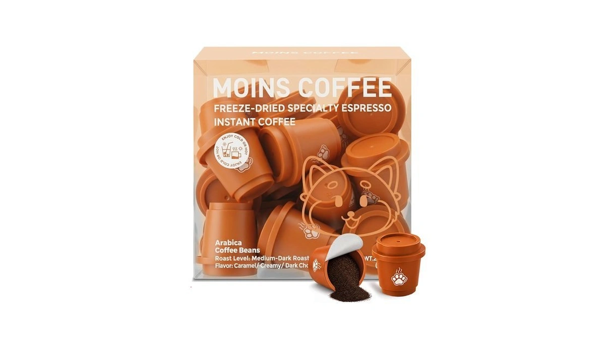 Moins Specialty Instant Coffee - Freeze Dried Coffee, 30 Servings