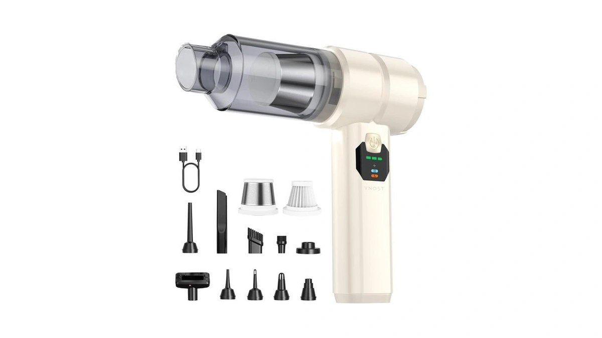 Vnost Portable Cordless Car Vacuum,4-in-1 Handheld Cordless Vacuum With 30000pa