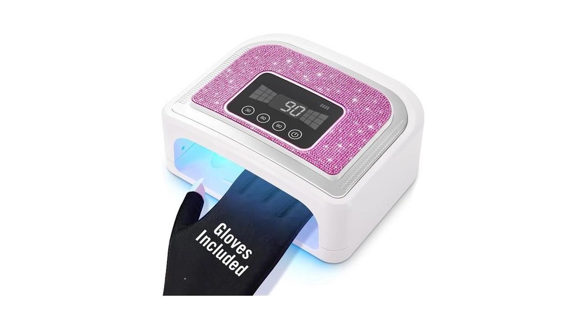Aedavey Cordless Nail Lamp, 120w Rechargeable Uv Nail Lamp For