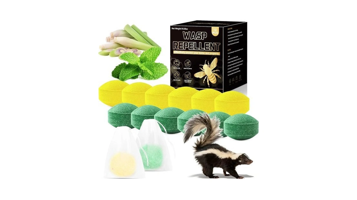 12 Pack Peppermint Oil Raccoon Repellent Outdoor, Natural Skunk Repellent