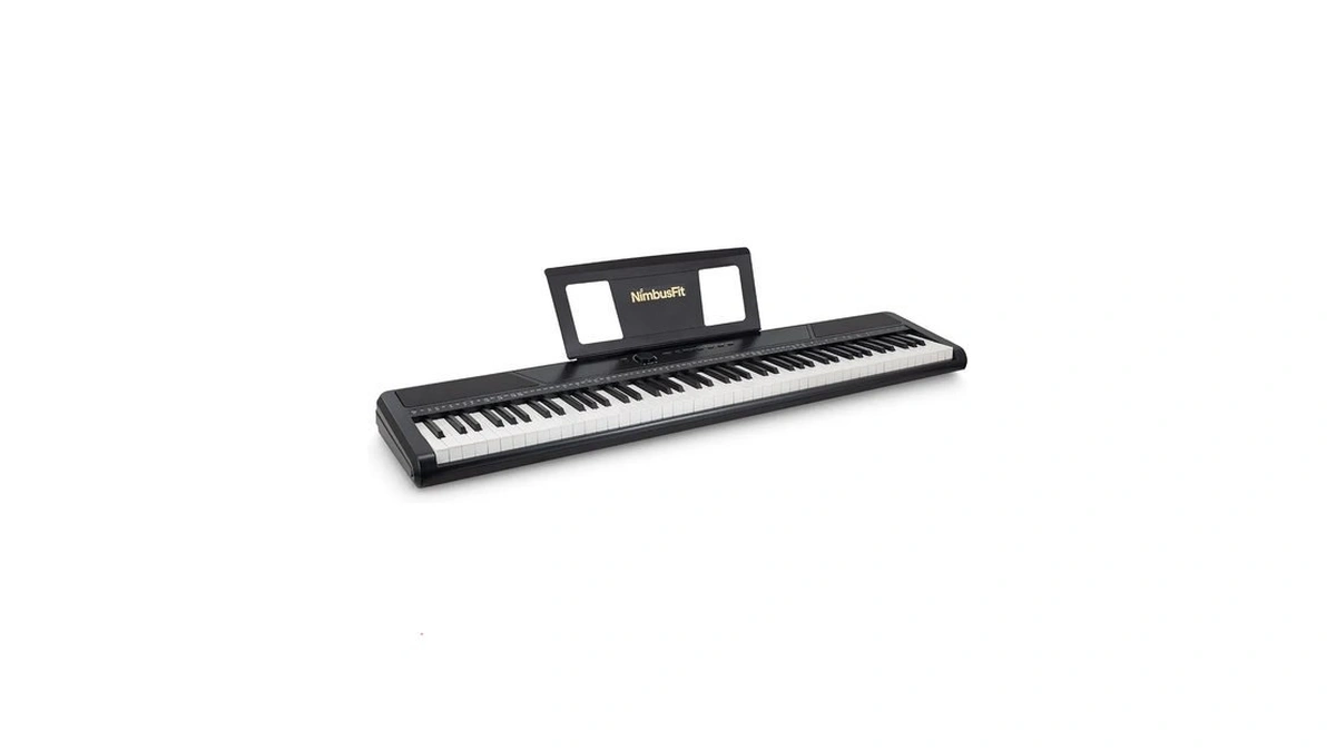Nimbusfit 88 Keys Weighted Digital Piano, Slim Desktop Portable Keyboard,