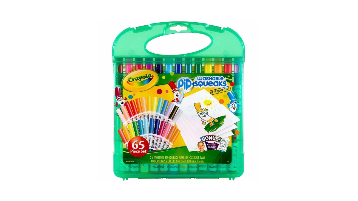 Crayola Pip-squeaks Washable Markers 65ct, Coloring Art Supplies For Kids
