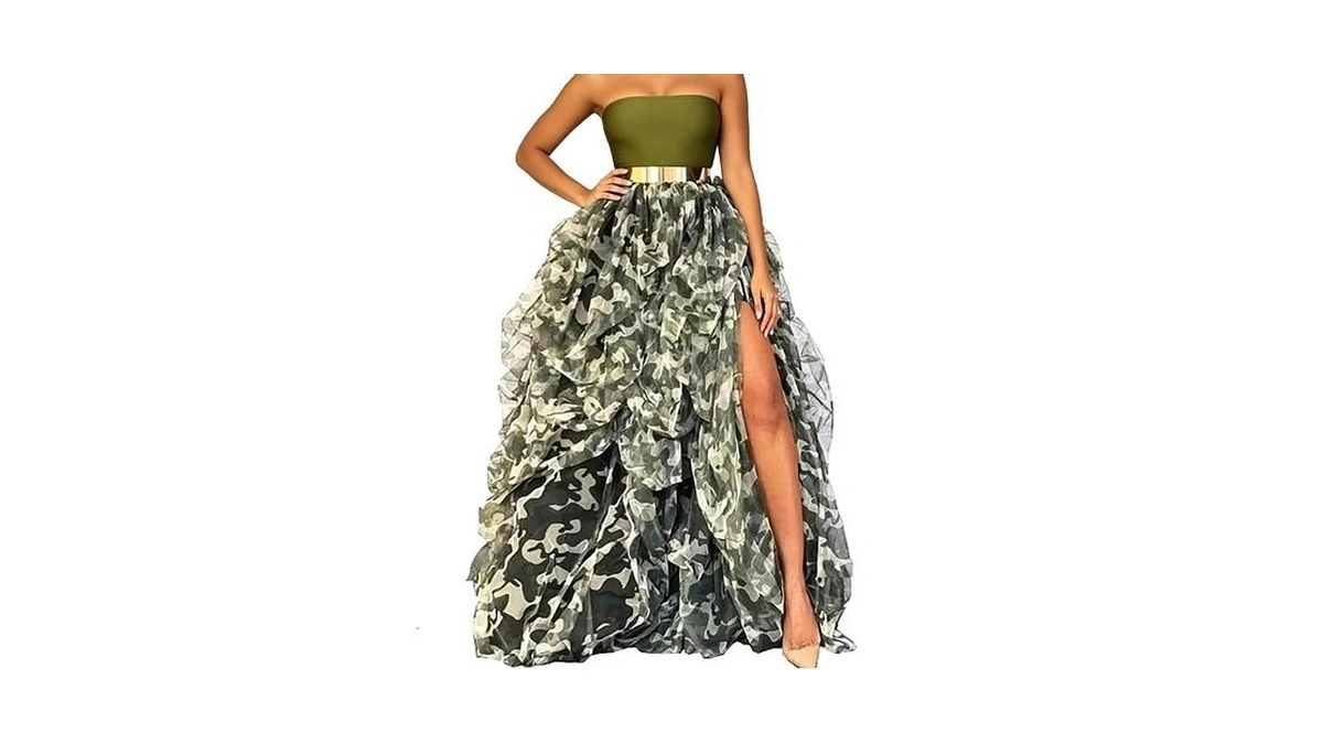 Lisong Women Maxi Tulle Floor Length Layered High Waist Spectial
