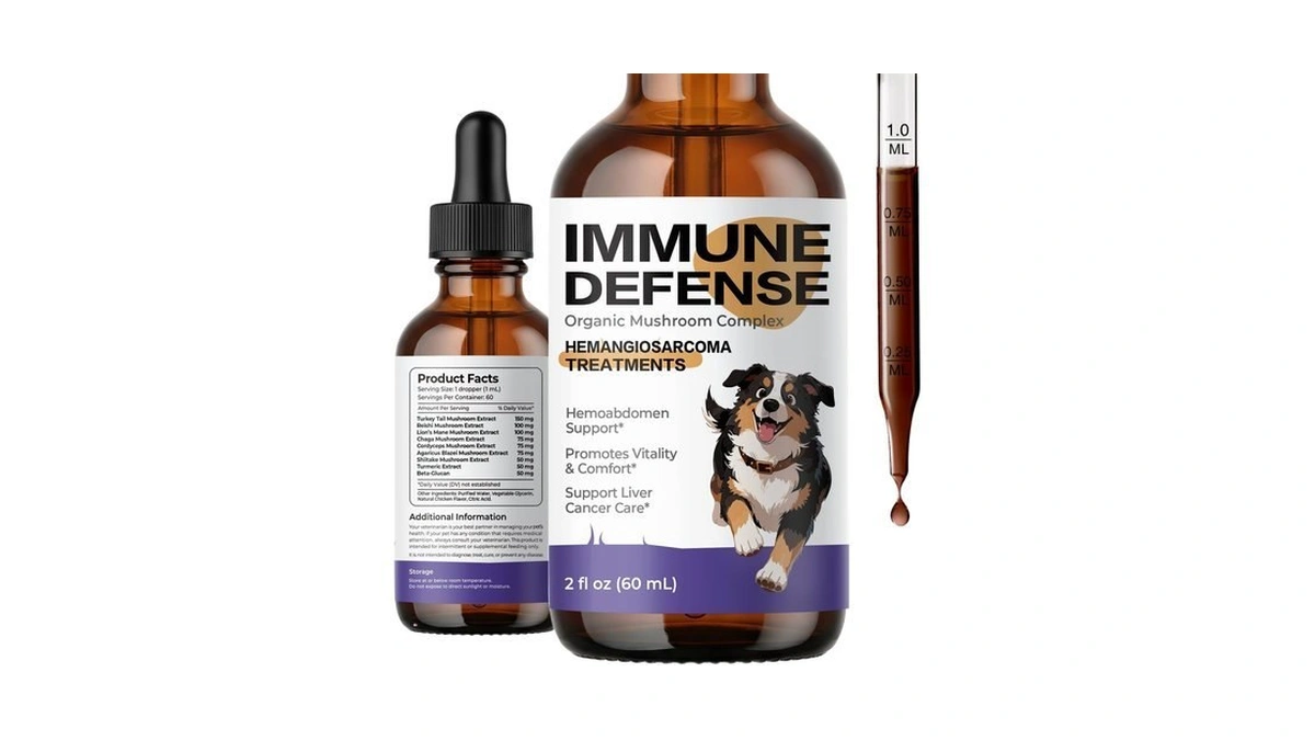 Dog Immune Support Drops, Turkey Tail Mushroom For Dogs, Cancer