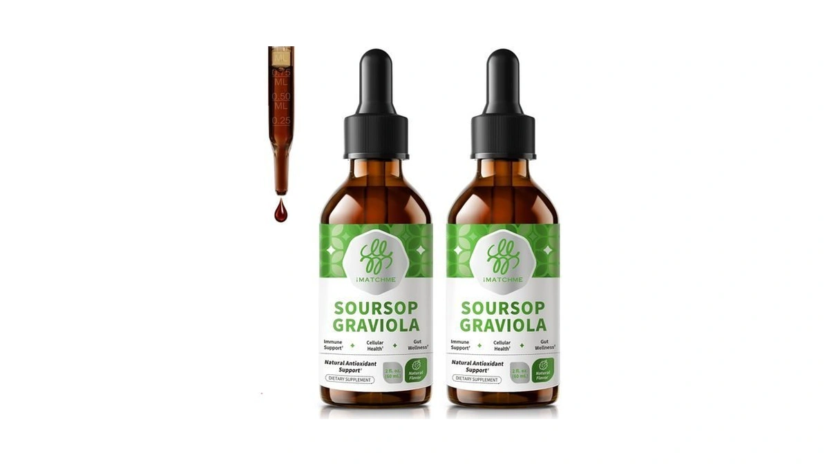 Imatchme (2 Pack Soursop Graviola Liquid Drop For Cell Support