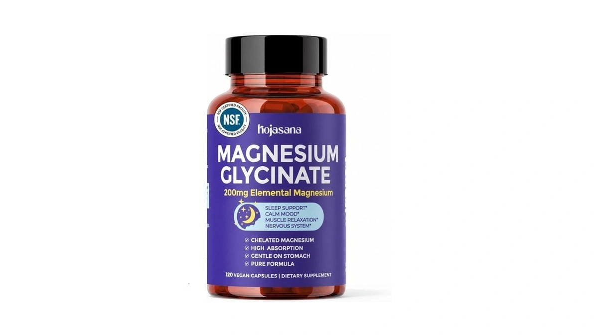 Gentle Magnesium Glycinate 200mg Chelated High Absorption 120 Capsules