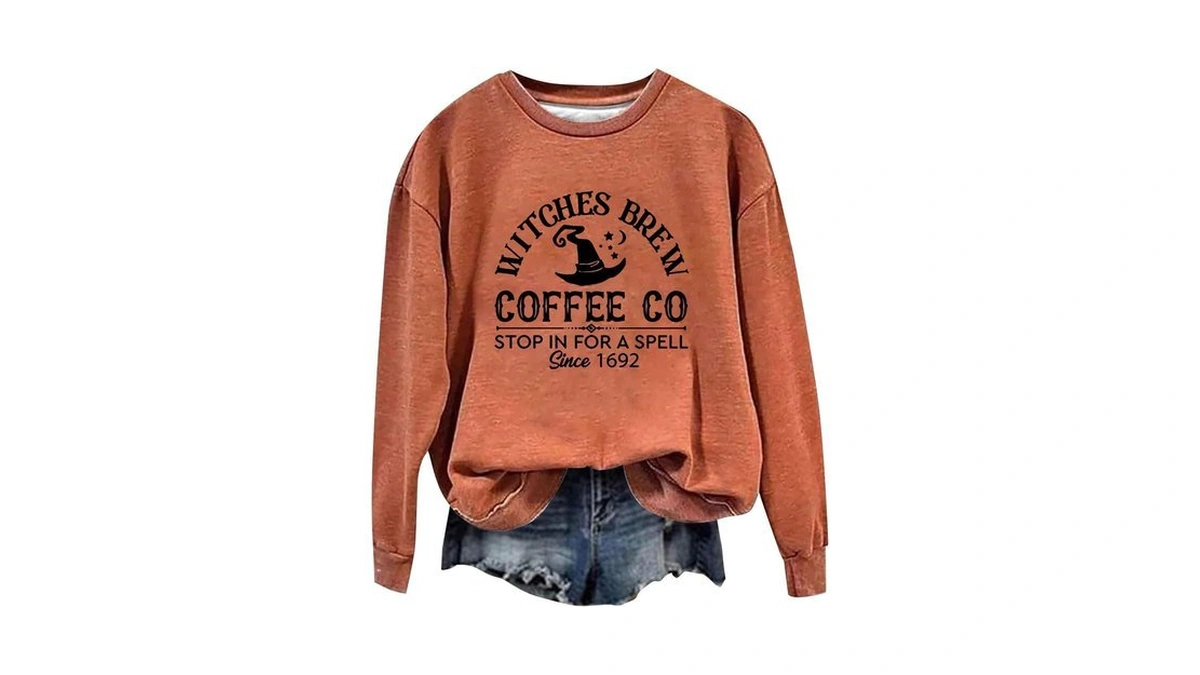 Halloween Sweatshirts Witches Brew Coffee Co Stop In For A