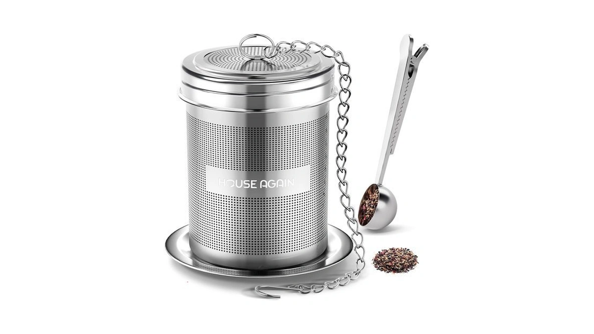 House Again Large Tea Infuser With Scoop, 304 Stainless Steel