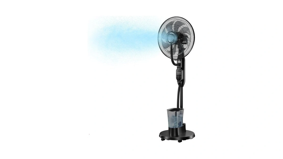 Etunsia Misting Fan, Standing Fan 8 Blades With Humidifier, Oscillating
