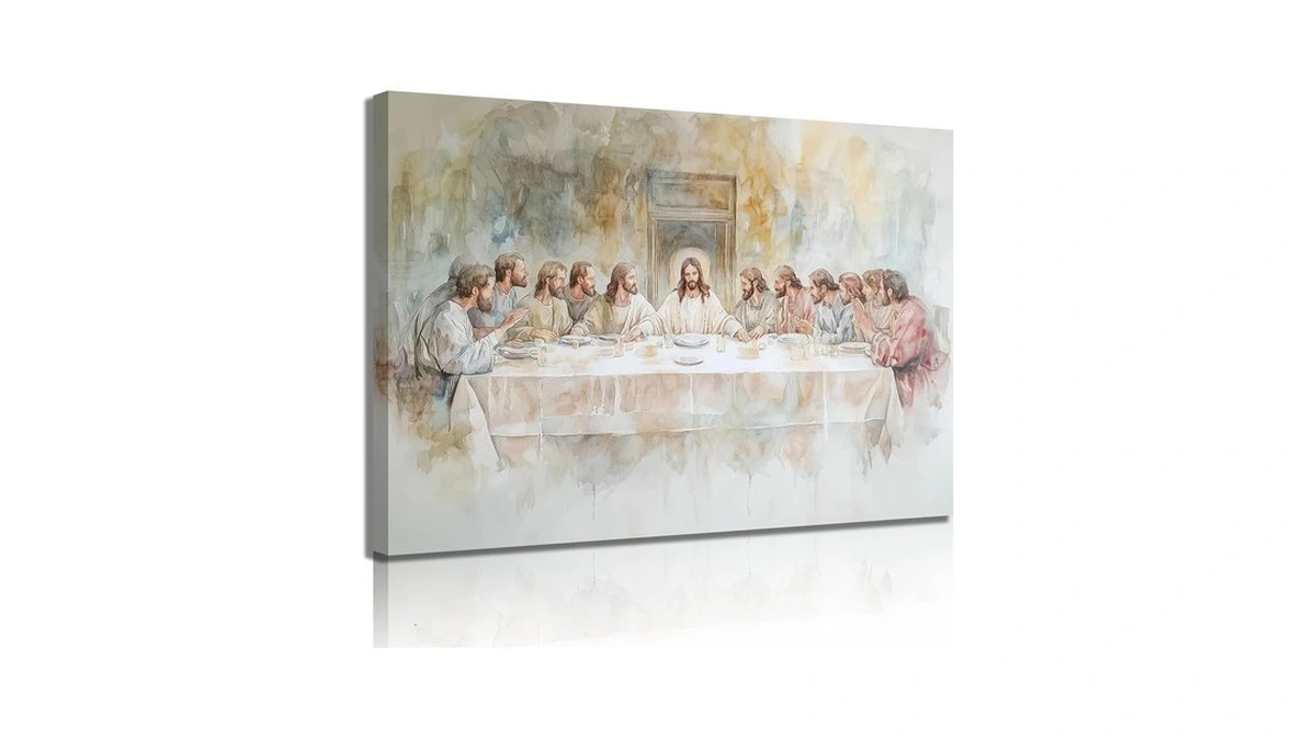 The Last Supper Wall Art Jesus Christian Painting Picture Wall