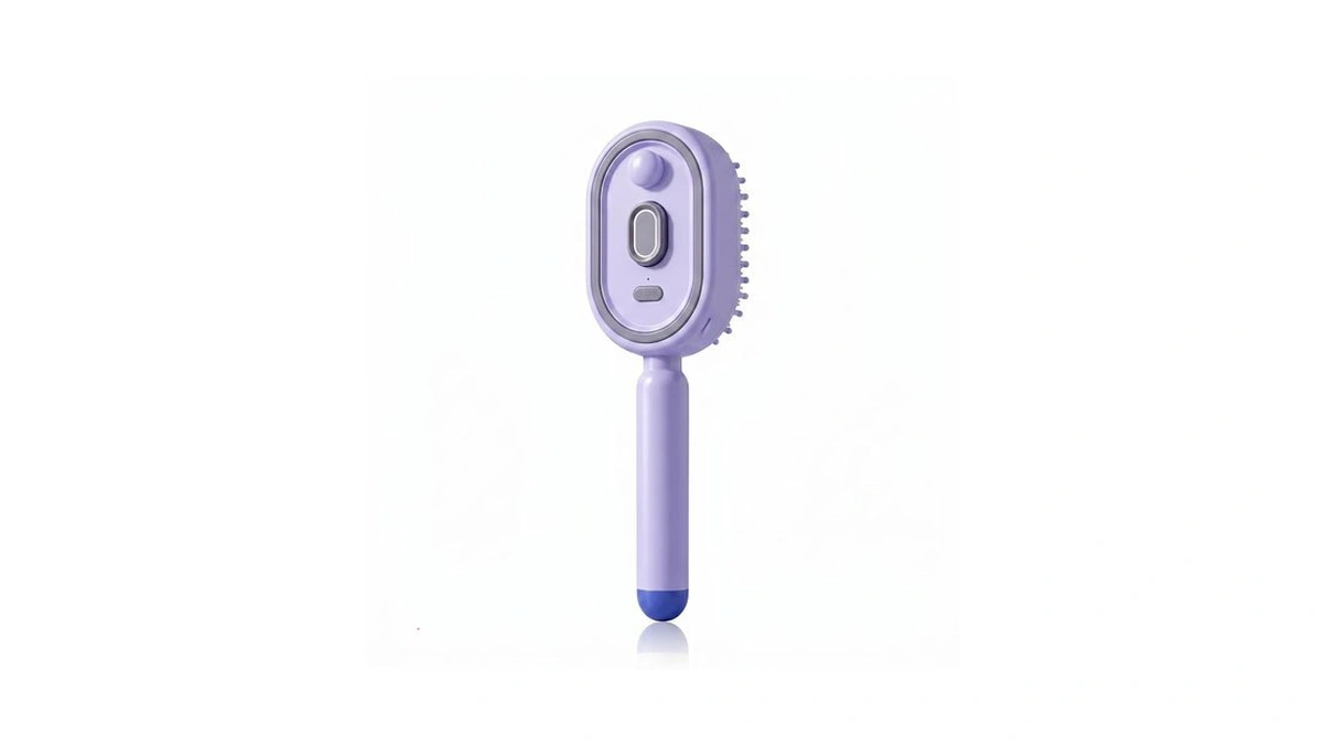 Electric Air Cushion Massage Hair Brush With Mist Spray Function,