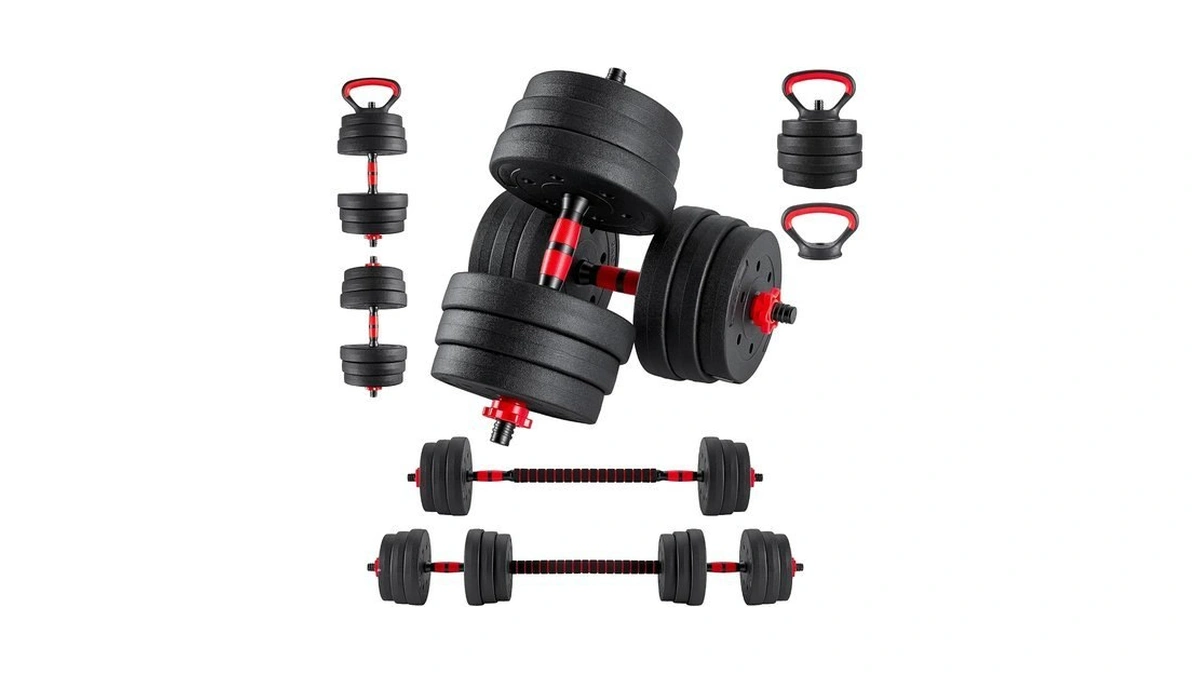 Newbulig Adjustable Dumbbell Set, 5-in-1 Weight Set, 20/40/60lbs