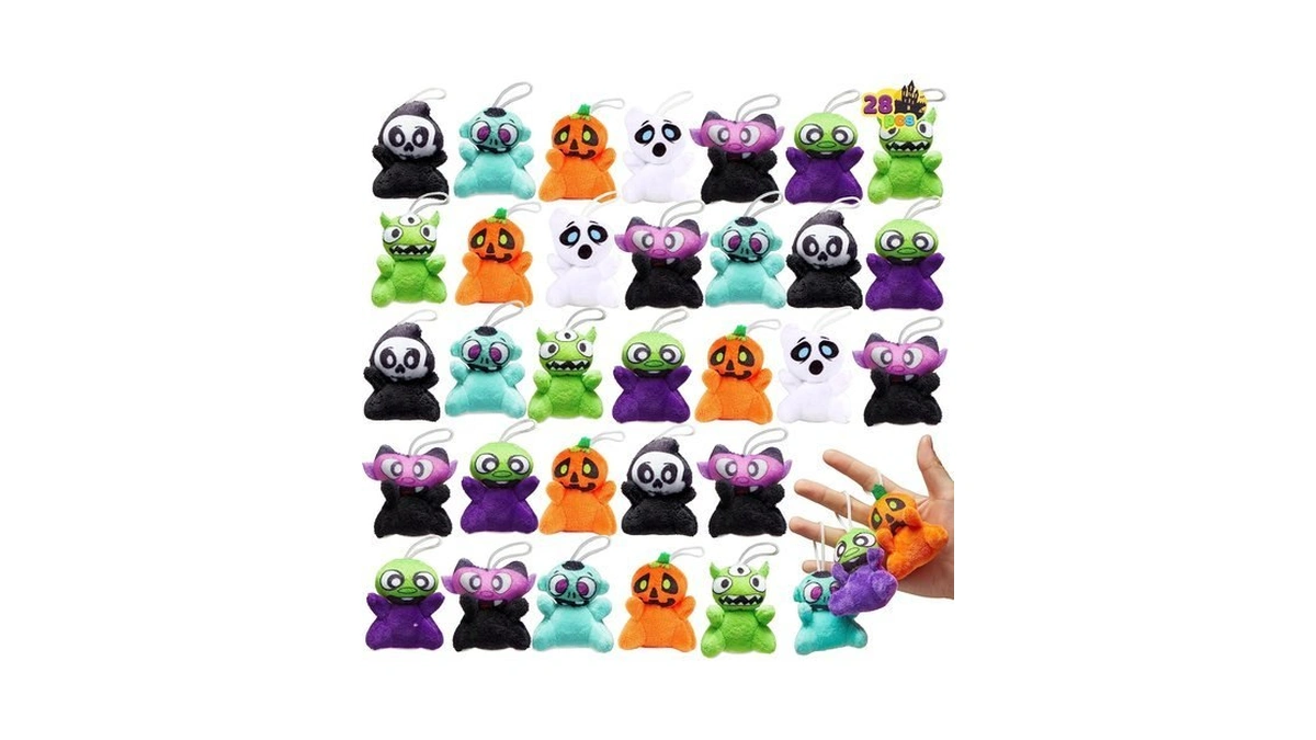 Joyin 28 Pcs Halloween Mini Plush Toy Assortment With 7