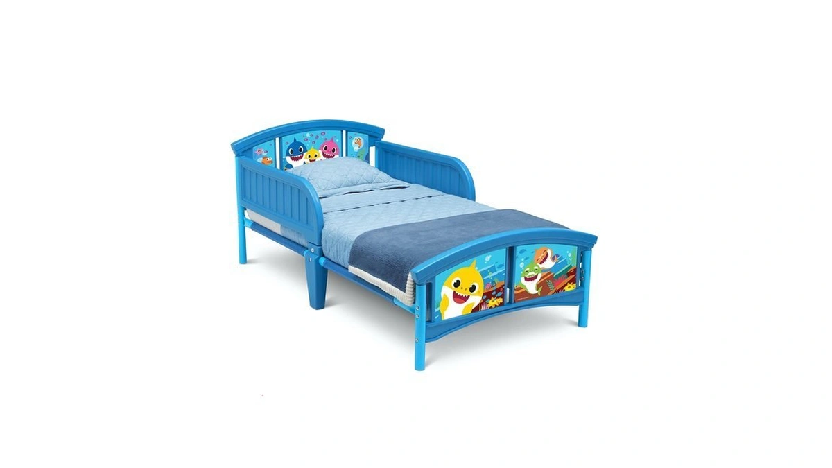 Delta Children Plastic Toddler Bed, Baby Shark