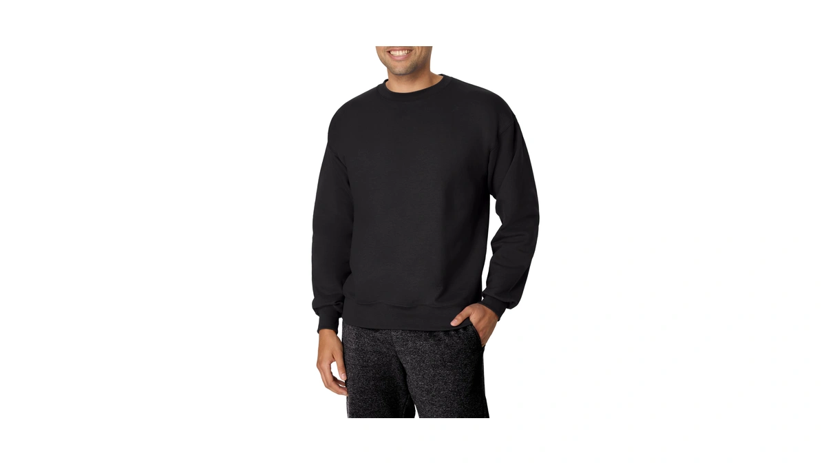 Hanes Men's Big And Tall Ultimate Cotton Heavyweight, Black, 3x-large