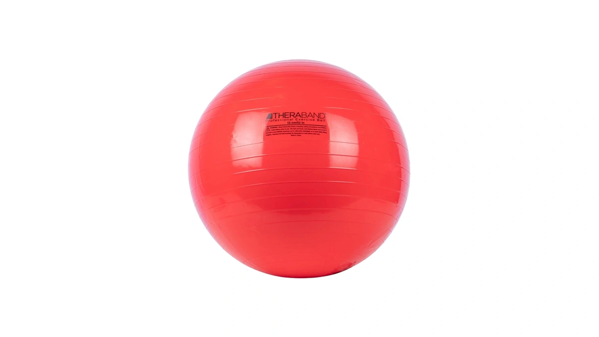 Theraband Standard 22" Exercise Ball, Yoga Balance Pregnancy, Therapy, Red