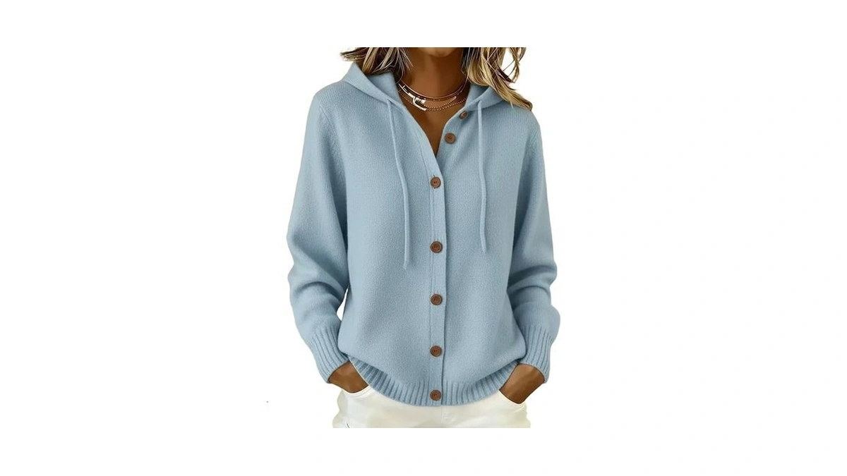 Cardigan Sweaters For Women Button Up Vneck Pullover Hooded Sweaters