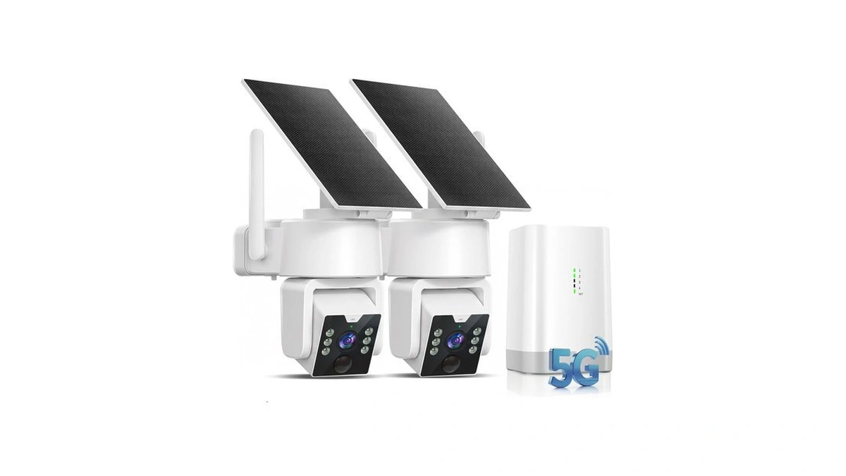 Carltec No Monthly Fee Solar Security Camera System With Home