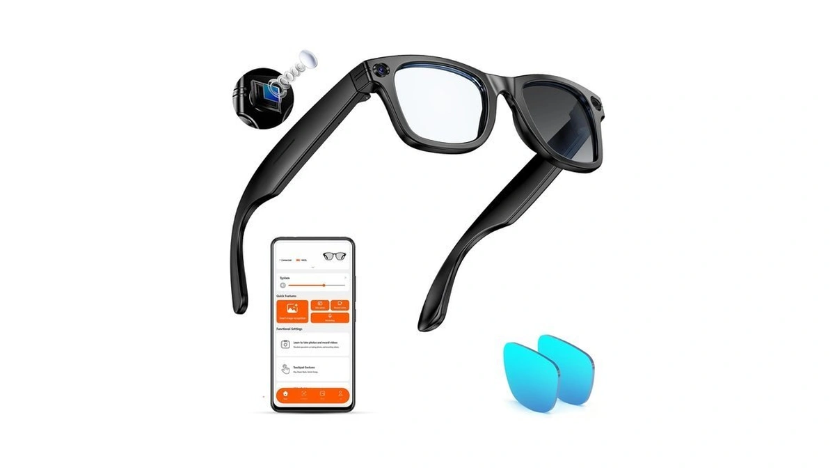 Mingtawn Ai Smart 4k Recording Glasses, 800w Anti-shake Camera Sunglasses