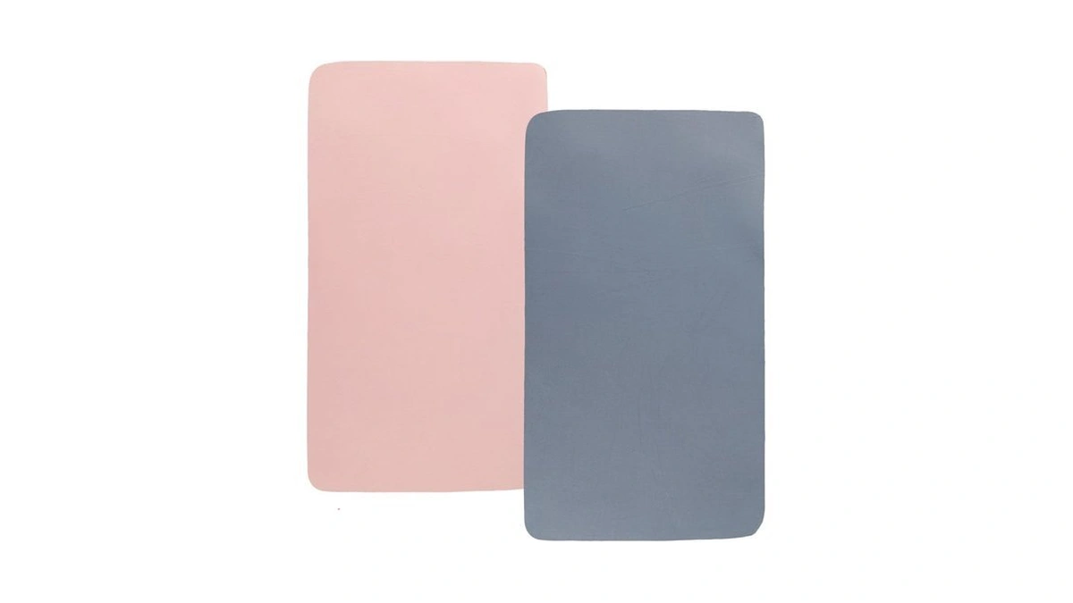 Tontukatu Stretchy Fitted Crib Sheets Set 2 Pack Portable Crib