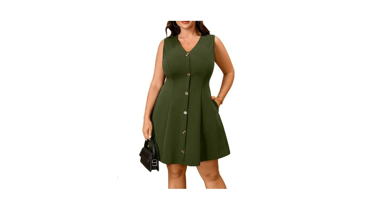 Rwj Plus Size Dress For Curvy Women Short Dress With